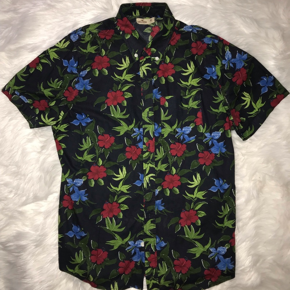 Men’s medium Hollister floral shirt